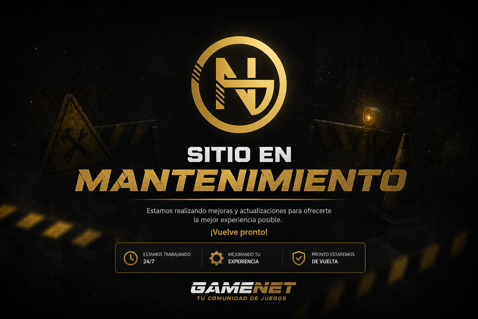 Gamenet - Sitio en mantenimiento